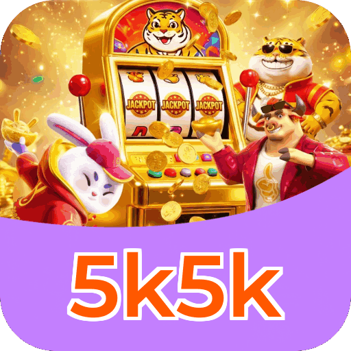 Plataforma 5k5k mostrando interface moderna, jogos certificados e recursos de segurança licenciados